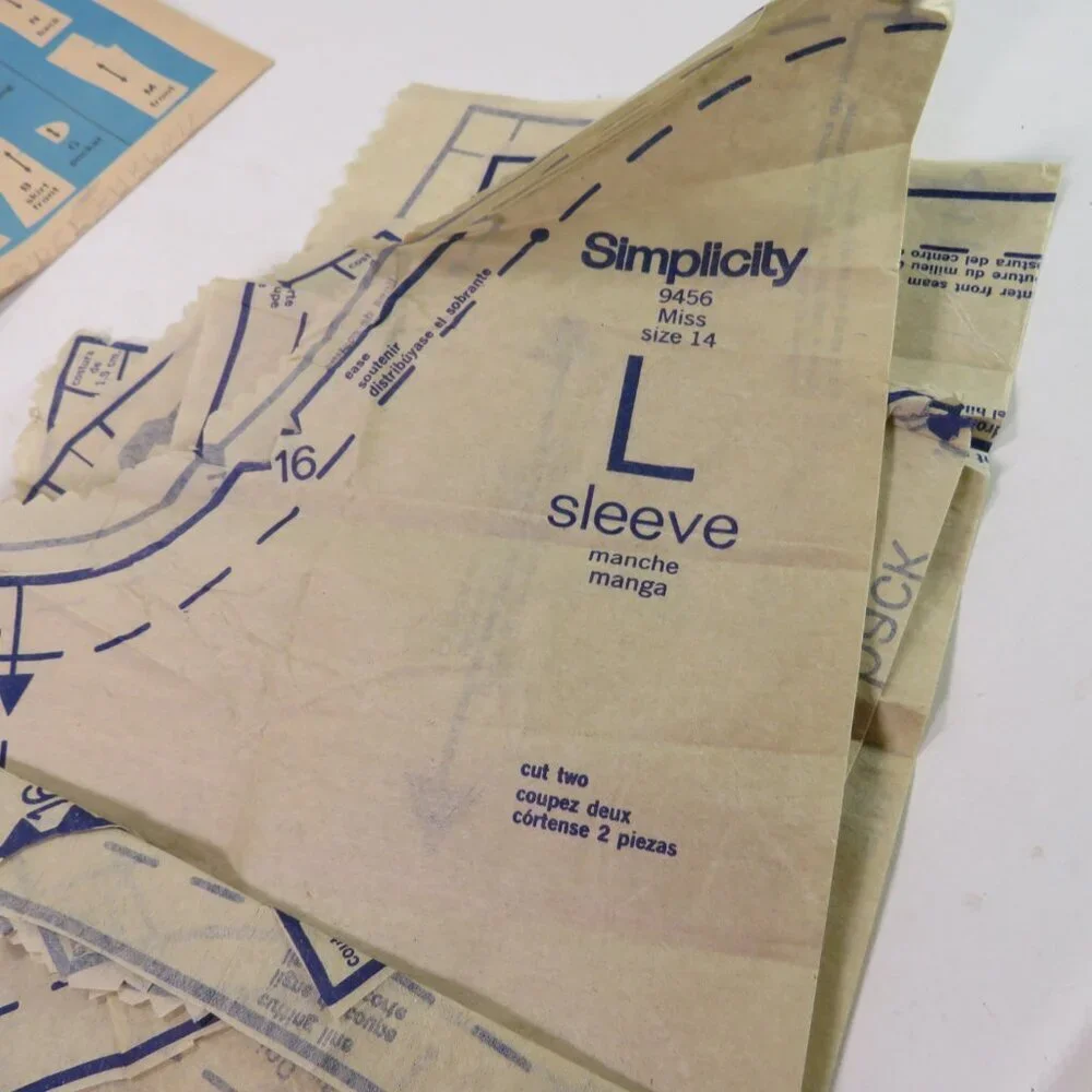 Simplicity 9456 Clothing Pattern Size 14 Dress, Pants straight leg